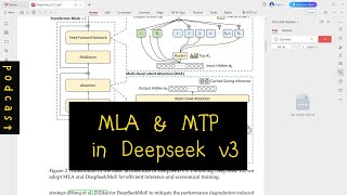 Multi-Head Latent Attention and Multi-token Prediction in Deepseek v3