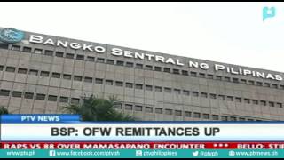 BSP: OFW remittances up