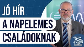 Jó hír a napelemes családoknak