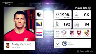 MATEJ MARKOVIĆ | Player Profile - NK Čelik