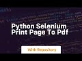 python selenium print page to pdf