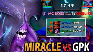 How MIRACLE Faceless void made GPK call GG in 18 minutes — PERFECT KDA