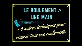 [batteurpro] roulement de tambour : 4 techniques dont le roulement à une main !