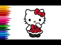 hello kitty coloring pages | how to draw sanrio characters | hello kitty drawing @drawing1214