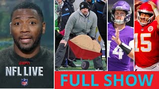 FULL NFL LIVE | Ryan Clark on Lions winning a Super Bowl under Campbell; Vikings, Chiefs win Week 15