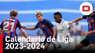 Calendario de Liga 2023/24: los clásicos Real Madrid y Barcelona, el 29 de octubre y el 21 de abril