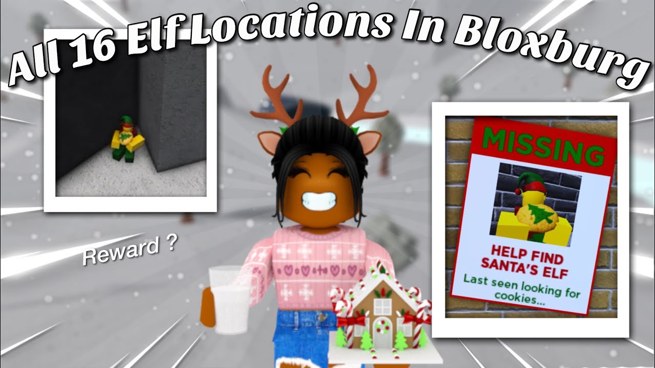 All 16 Bloxburg Elf Locations Iilollyzworld Youtube