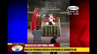 Miles de fieles despiden al papa Benedicto XVI