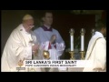 Pope canonises Sri Lanka's first saint