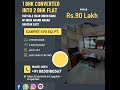 1 BHK Converted into 2 BHK Semi furnished flat for Sale near Union Bank of India Dahisar East