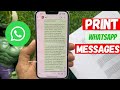 How to Print WhatsApp Messages (3 Easy Ways Including Free Ways)