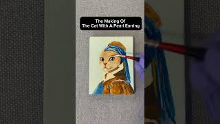 Recreating Vermeer’s Girl With A Pearl Earring Panting With A Ginger Cat 🐱