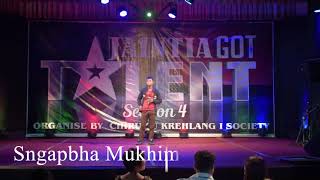 Sngapbha Mukhim from Nongrimbambthong | Jaintia Got Talent Season 4 Mega Audition