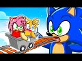 Roblox CART RIDE into SONIC with Tails & Amy!