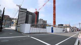 【リビオタワー大分】大分駅前タワーマンションプロジェクトの建設状況(2023年8月12日撮影)