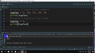 How to Create a tuple with numbers in Python