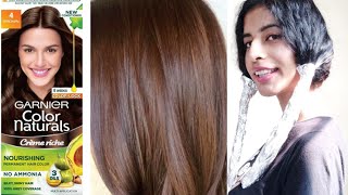 Garnier colour naturals hair colour Highlights | Shade no 4 Brown | keebisha