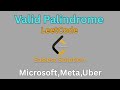 Valid Palindrome|LeetCode|Easiest Solution.