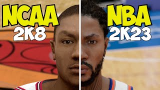 Evolution of Derrick Rose In NBA 2K Games (NBA 2K8 - NBA 2K23)