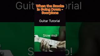 When the Smoke is Going Down - Guitar Tutorial