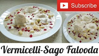 ഒരു ഉഗ്രൻ ഫലൂദ | Vermicelli-Sago Falooda | Falooda Recipe | Vermicelli Falooda | Sago Falooda |