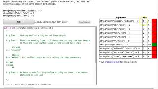 Codingbat - stringMatch (Java)