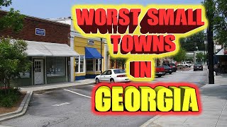 Top 10 worst small towns in Georgia, USA.  A couple Walking Dead towns.