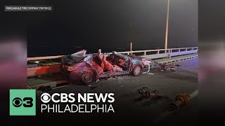 6 hurt in crash on Delaware Memorial Bridge as freezing rain started to fall Friday