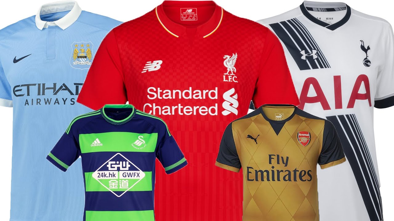 New Premier League Kits 2015/16 | Home & Away - YouTube