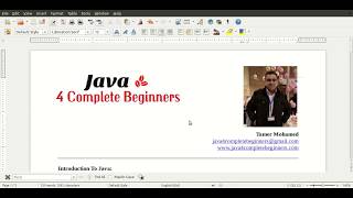 Java 4 Complete Beginners (Arabic) - 3.Introduction To Java Data Types