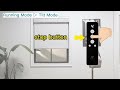 instruction how to switch tilt u0026 running mode