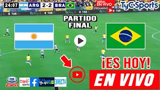 Argentina vs Brasil en vivo, donde ver, a que hora juega Argentina vs Brasil Preolímpico 2024 sub 23