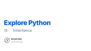 Python Lesson 15: Inheritance