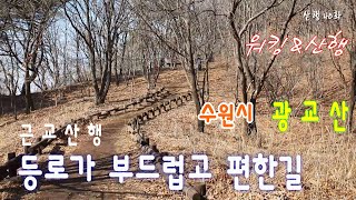 등로가 부드럽고 편안한 길 _ #광교산 17km 환종주코스