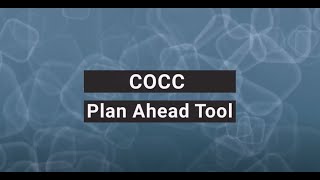 Using the COCC Plan Ahead Tool