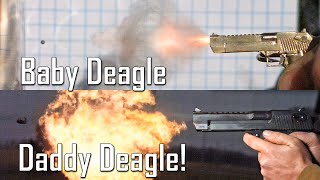 .50 Desert Eagle vs Baby Deagle! - Ballistic High-Speed