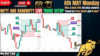 🔴Live Nifty intraday trading | Bank nifty live trading | Live options trading | 6th May 2024 dhan