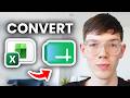 How To Convert Excel To Google Sheets - Tutorial