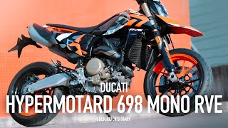 Ducati第一台滑胎車Hypermotard 698 Mono RVE 『開啟字幕』 / 試車誌