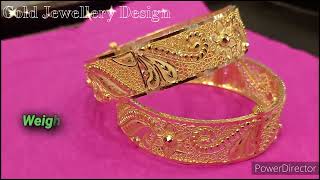 Chur design in gold | চুর বালা ডিজাইন২০২২ | gold chur design with weight and price |gold chur design