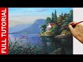 Tutorial: How to Paint Lake House in Acrylics / JMLisondra