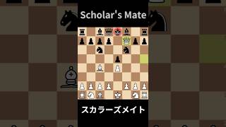 初心者が陥りやすいミス【Scholar's Mate】#chess #shorts #チェス #チェックメイト