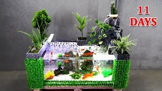 How to Make AMAZING AQUARIUM with flowing Waterfalls