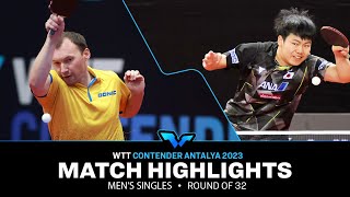 Sora Matsushima vs Yaroslav Zhmudenko | MS R32 | WTT Contender Antalya 2023