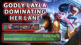 Godly Layla Was Solo Dominating Her Lane, Until This Happened | Mobile Legends