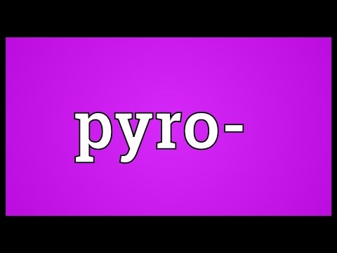 What is the root word of Pyro?