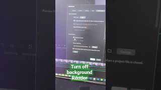 How to turn off background render in Filmora #shorts