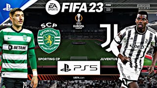 FIFA 23 - JUVENTUS vs SPORTING C P | PS5 GAMEPLAY | EUROPA LEAGUE | QUARTER FINAL LEG 2 | 20/04/2023