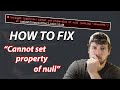How To Fix 'Uncaught TypeError: Cannot set properties of null'  - JavaScript Debugging