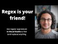 Find and replace values with regex in Visual Studio
